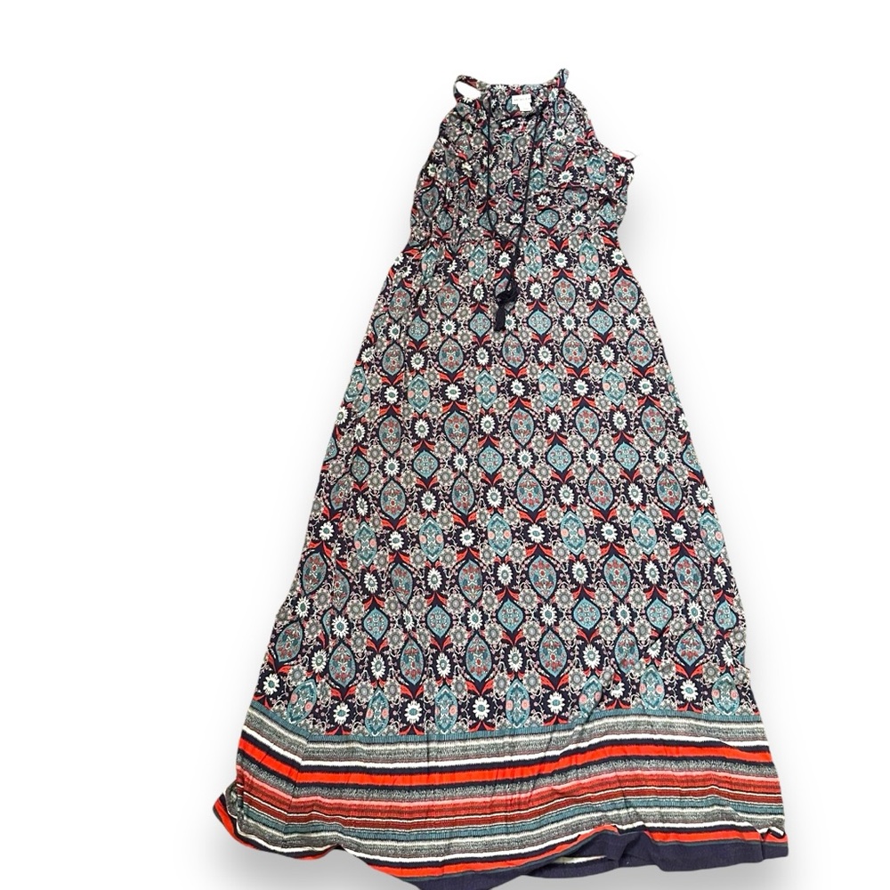 Antibes Blanc medalion print maxi dress